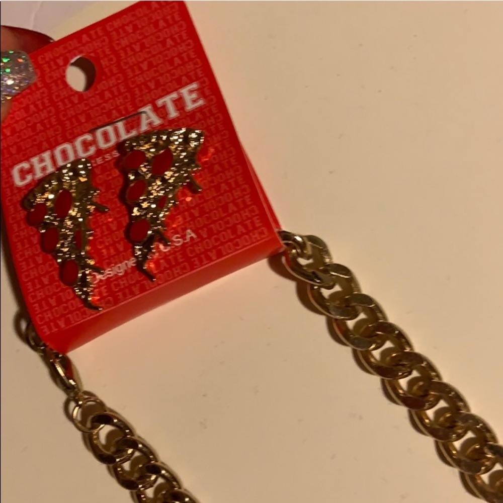 Pizza Chain + Earrings